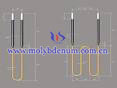 W shaped molybdneum rod